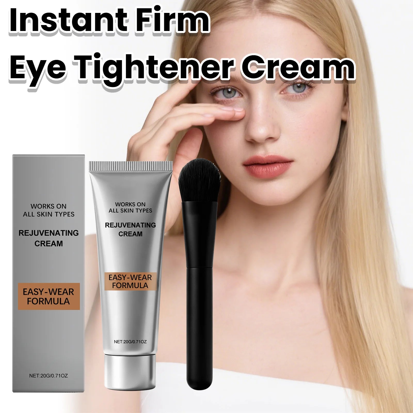 Temporary Tighten Eye Cream for Removal Eye Bags Anti Puffiness Dark Circles Removal Firming Increase Elasticity Massage EyeCare
