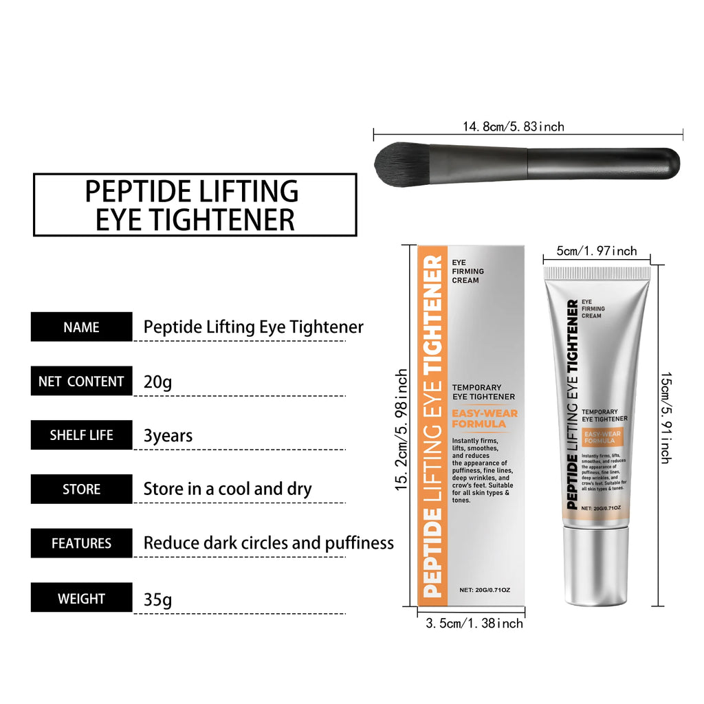 Temporary Tighten Eye Cream for Removal Eye Bags Anti Puffiness Dark Circles Removal Firming Increase Elasticity Massage EyeCare